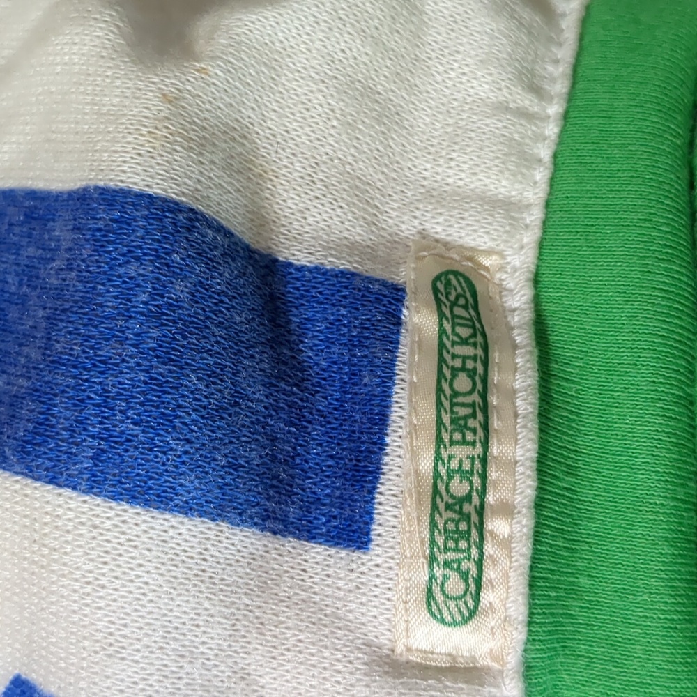 Vintage 1978, 1982 Cabbage Patch Boy Xavier Roberts Blonde Blue Eyes Jersey - Picture 4 of 10